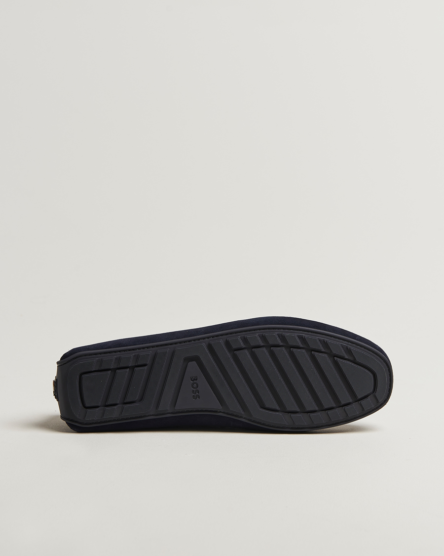 Herren | Loafer | BOSS BLACK | Noel Suede Moccasin Dark Blue