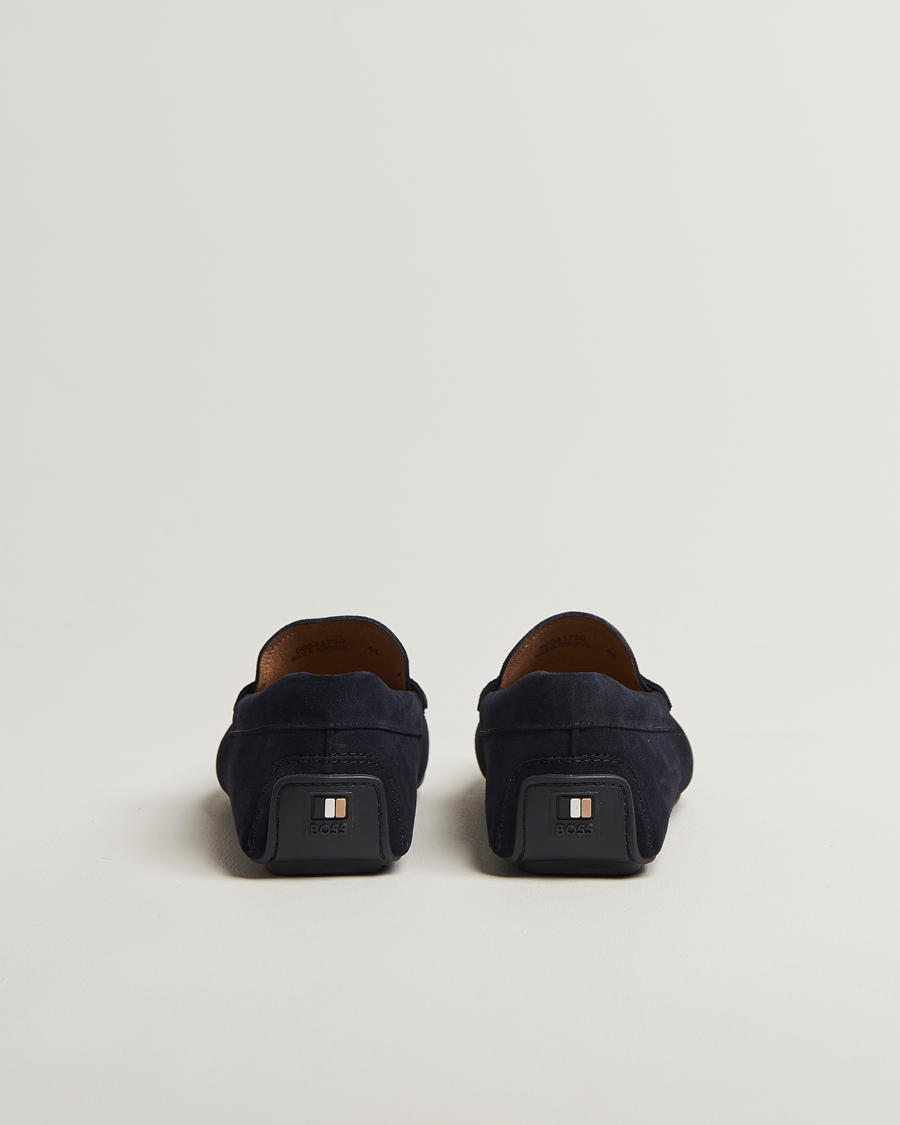 Herren | Loafer | BOSS BLACK | Noel Suede Moccasin Dark Blue