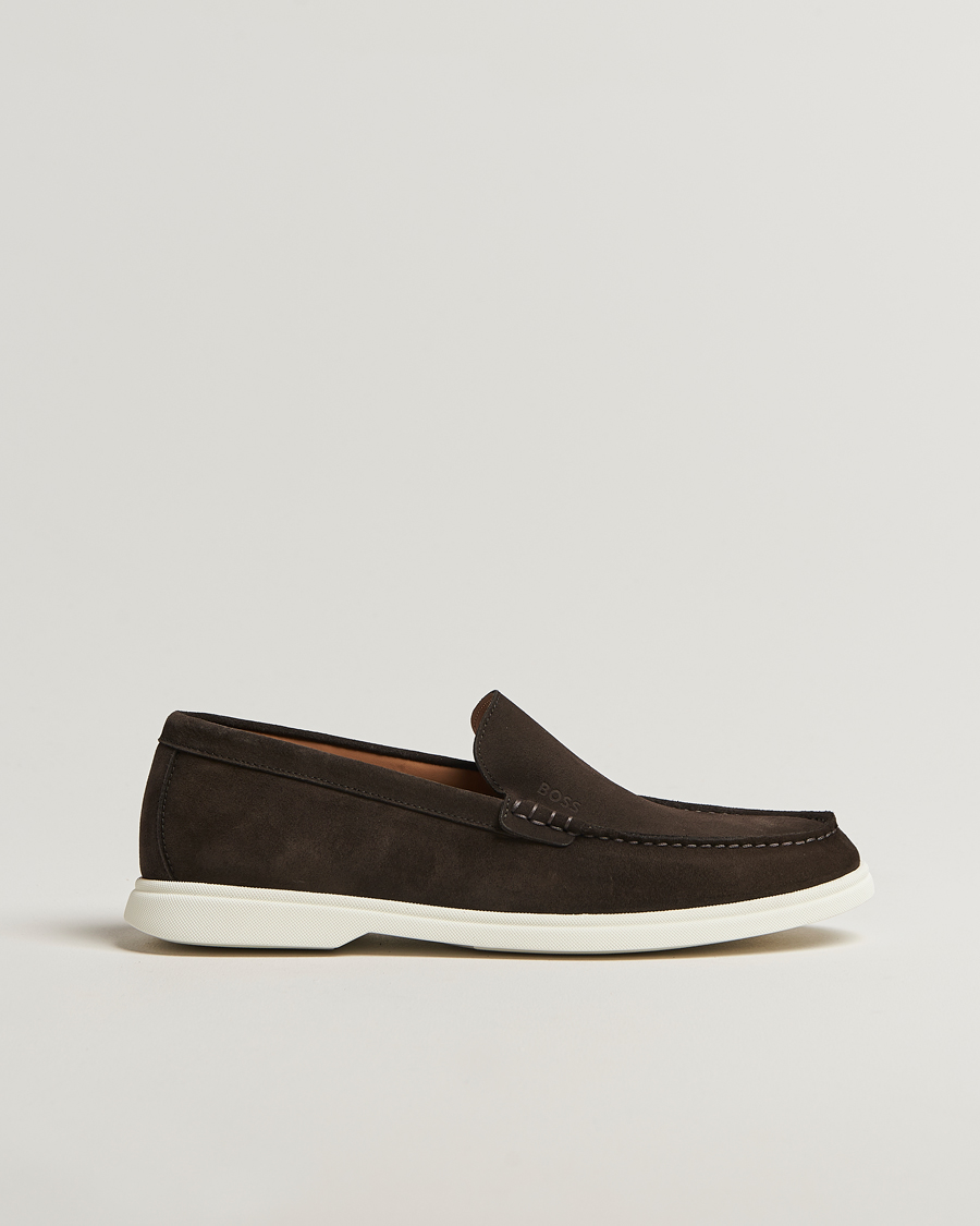 Herren | Loafer | BOSS BLACK | Sienne Suede Loafer Dark Brown