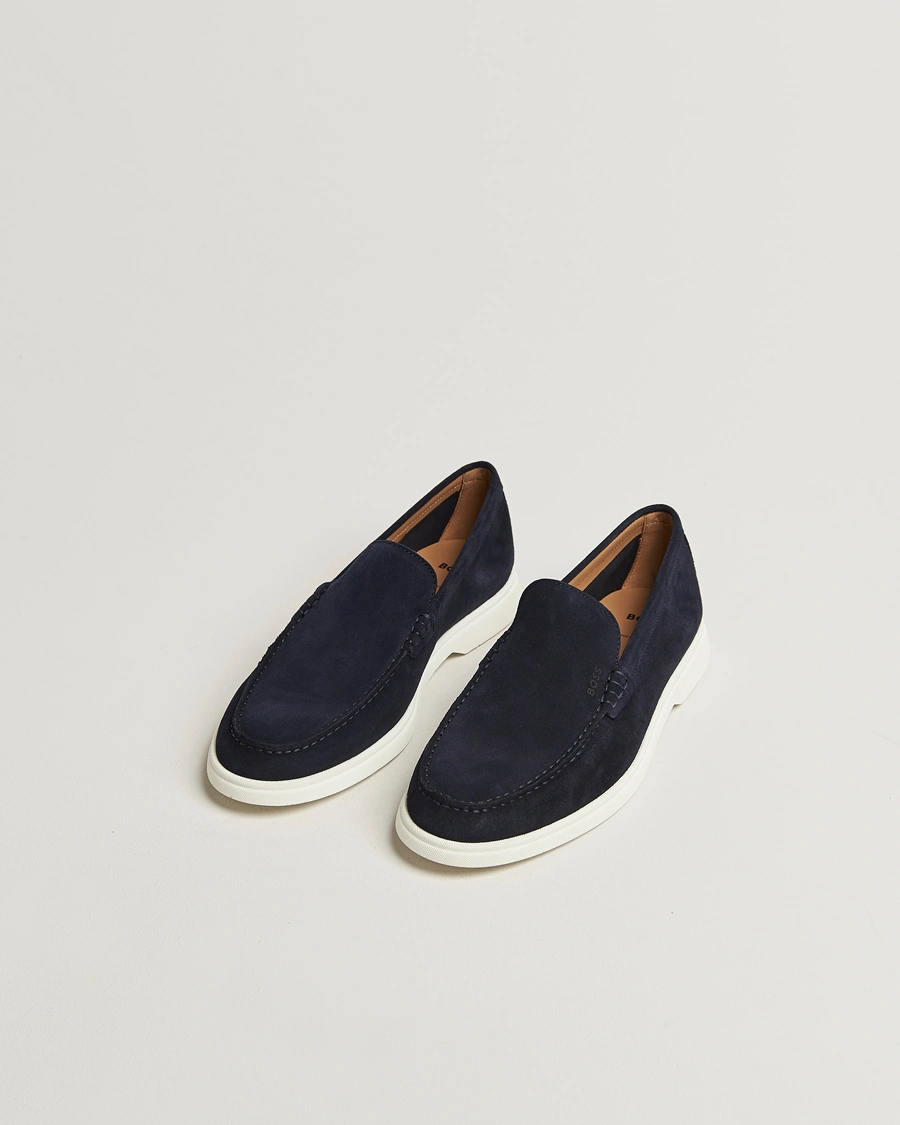 Herren | Loafer | BOSS BLACK | Sienne Suede Loafer Dark Blue