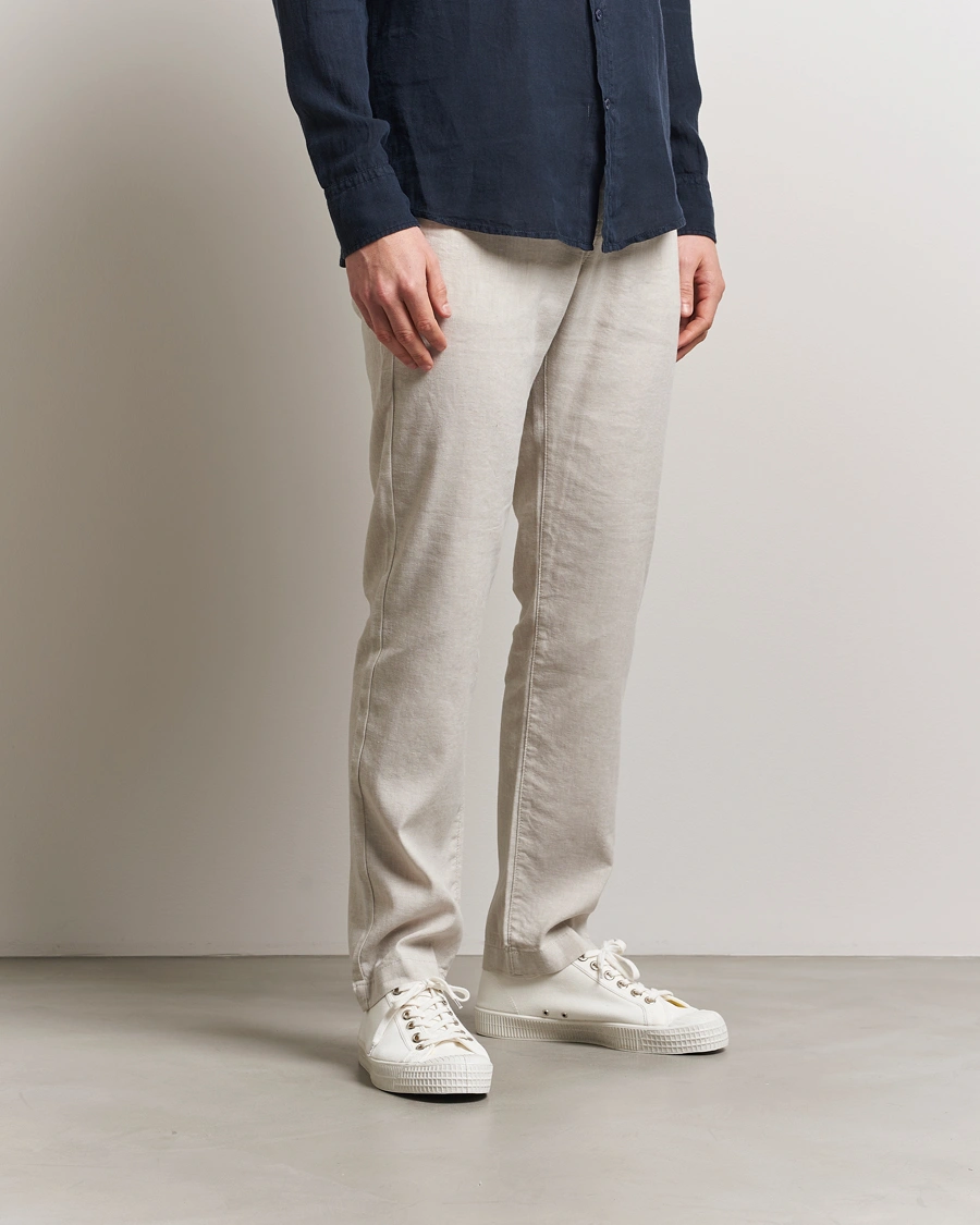 Herren | Hosen | BOSS ORANGE | Sanderson Linen Pants Light Beige