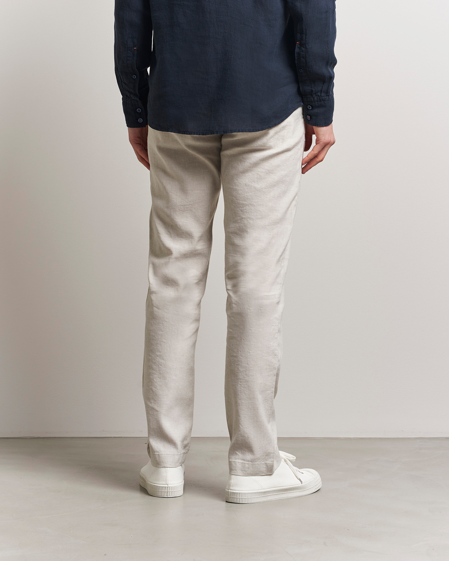 Herren | Hosen | BOSS ORANGE | Sanderson Linen Pants Light Beige