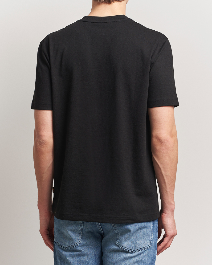 Herren | T-Shirts | BOSS ORANGE | On The Way Printed Crew Neck T-Shirt Black