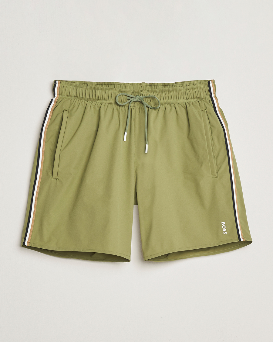 Herren | Badehosen | BOSS BLACK | Iconic Swimshort Medium Green