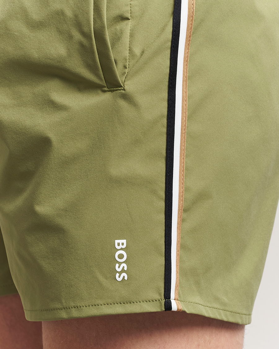 Herren | Badehosen | BOSS BLACK | Iconic Swimshort Medium Green