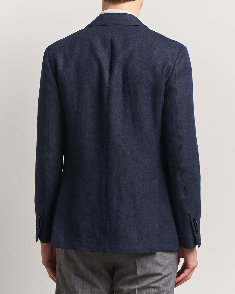 Herren | Sakkos | Lardini | Linen Canvas Blazer Navy