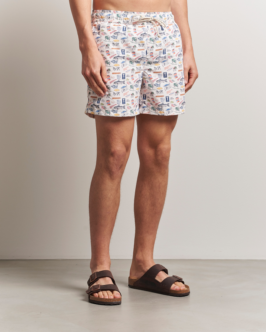 Herren | Badehosen | Ripa Ripa | Printed Swimshorts Off White