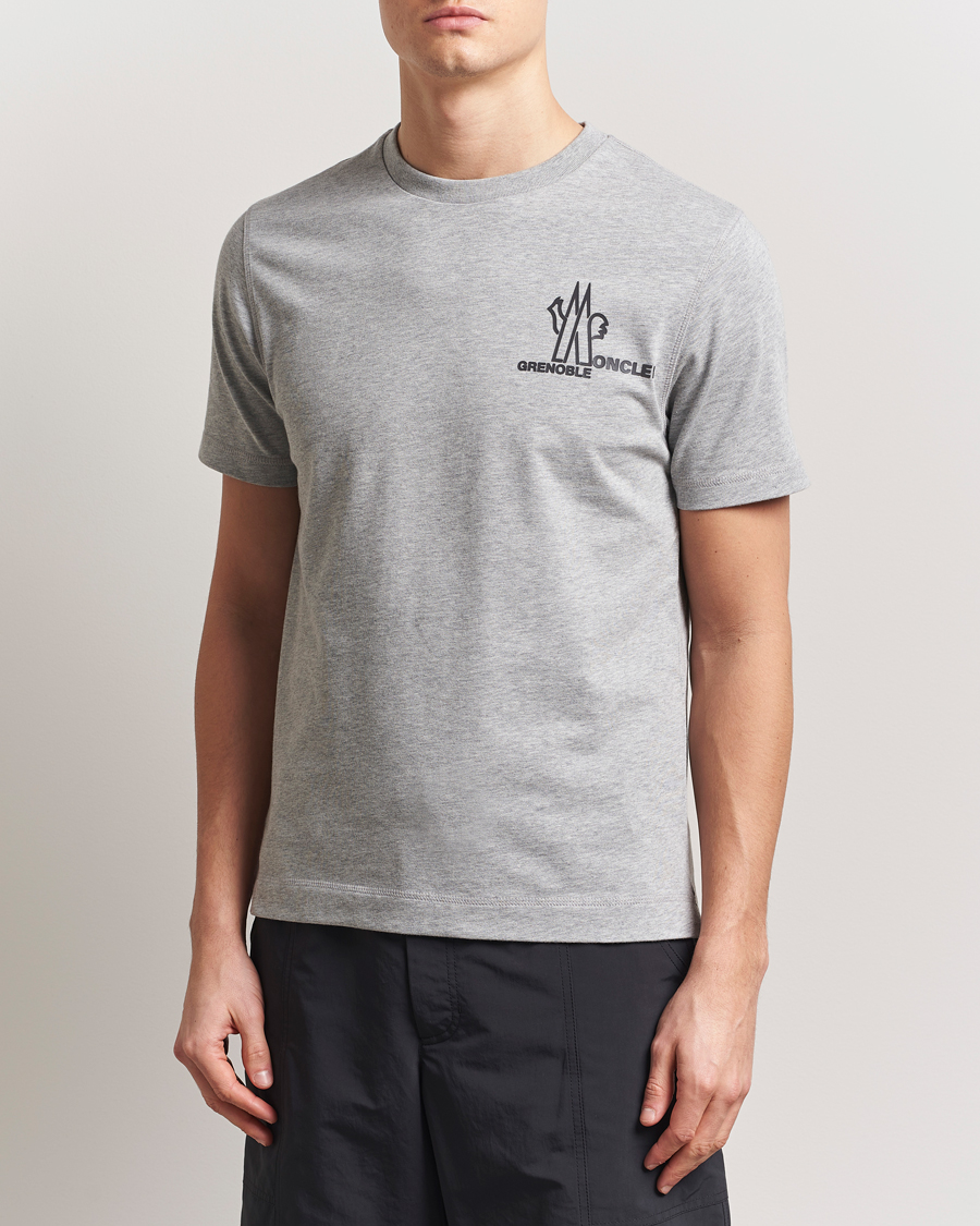 Herren | T-Shirts | Moncler Grenoble | Logo T-Shirt Heather Grey