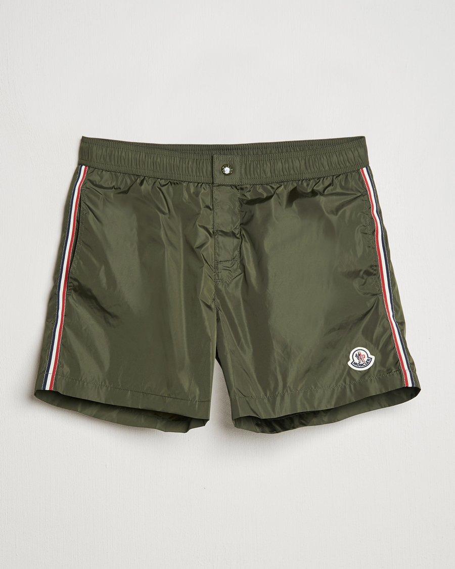 Herren | Badehosen | Moncler | Nylon Swim Shorts Dark Green
