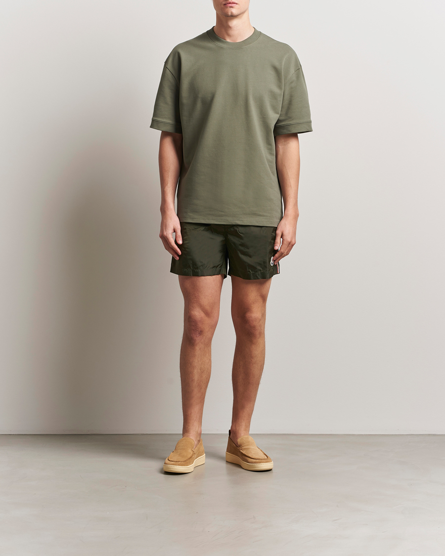 Herren | Badehosen | Moncler | Nylon Swim Shorts Dark Green