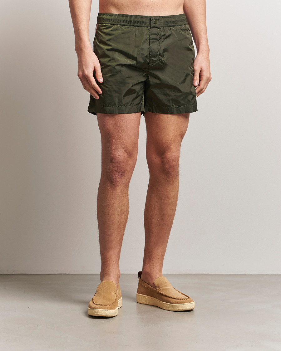 Herren | Badehosen | Moncler | Nylon Swim Shorts Dark Green