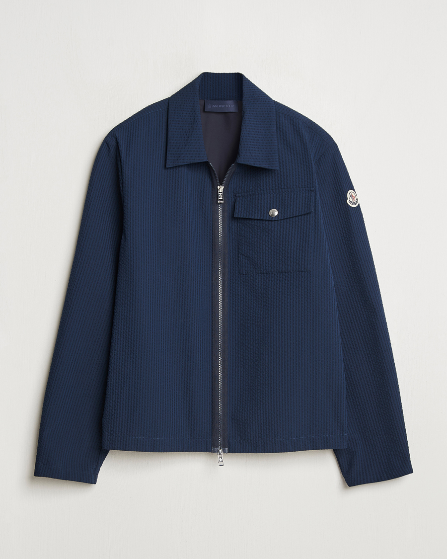 Herren | Hemden | Moncler | Zip Overshirt Navy