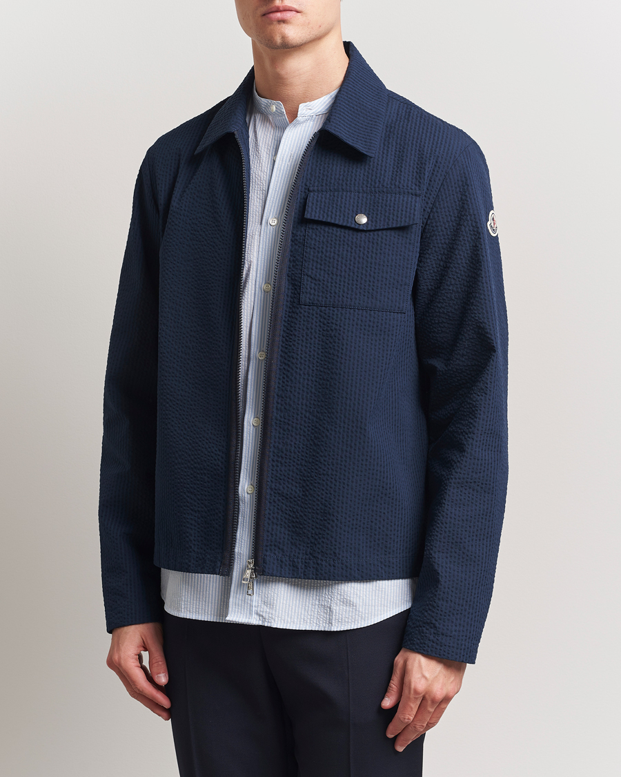 Herren | Hemden | Moncler | Zip Overshirt Navy