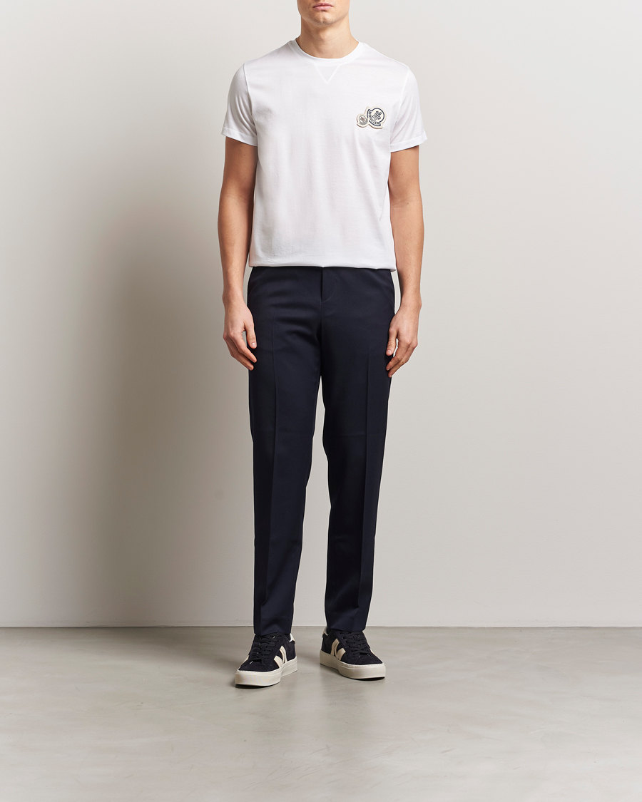 Herren | T-Shirts | Moncler | Double Logo T-Shirt White