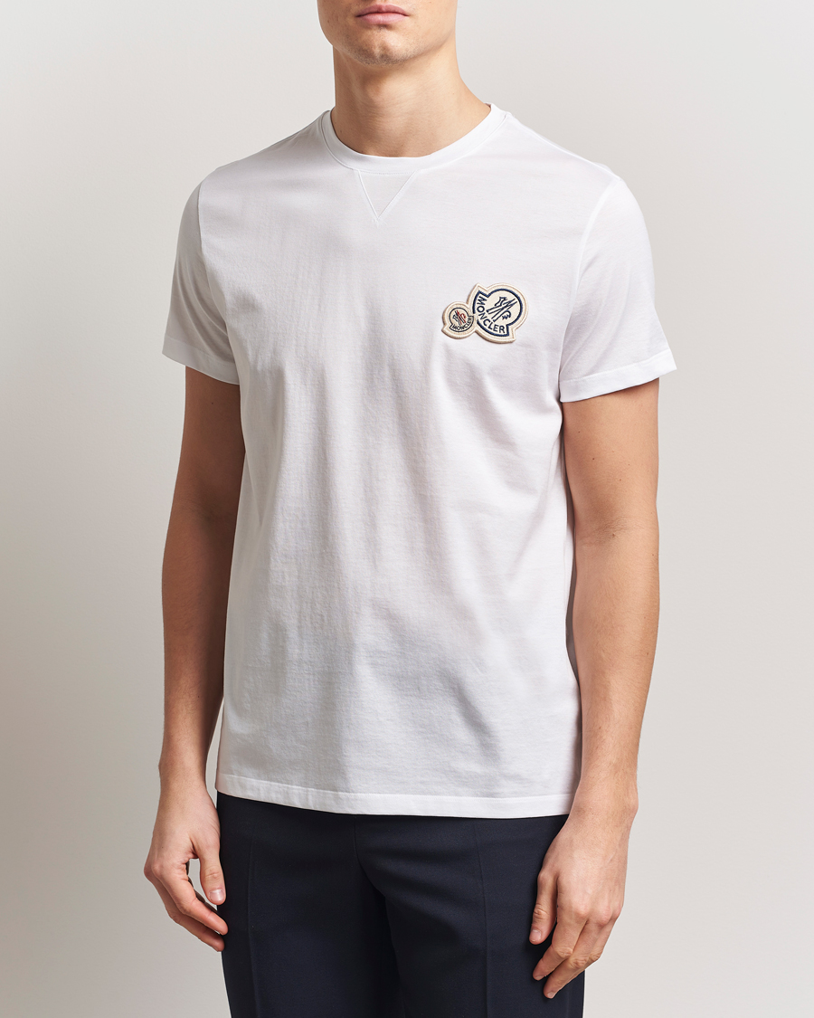 Herren | T-Shirts | Moncler | Double Logo T-Shirt White