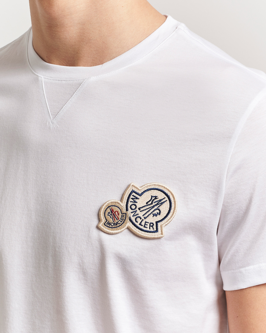 Herren | T-Shirts | Moncler | Double Logo T-Shirt White