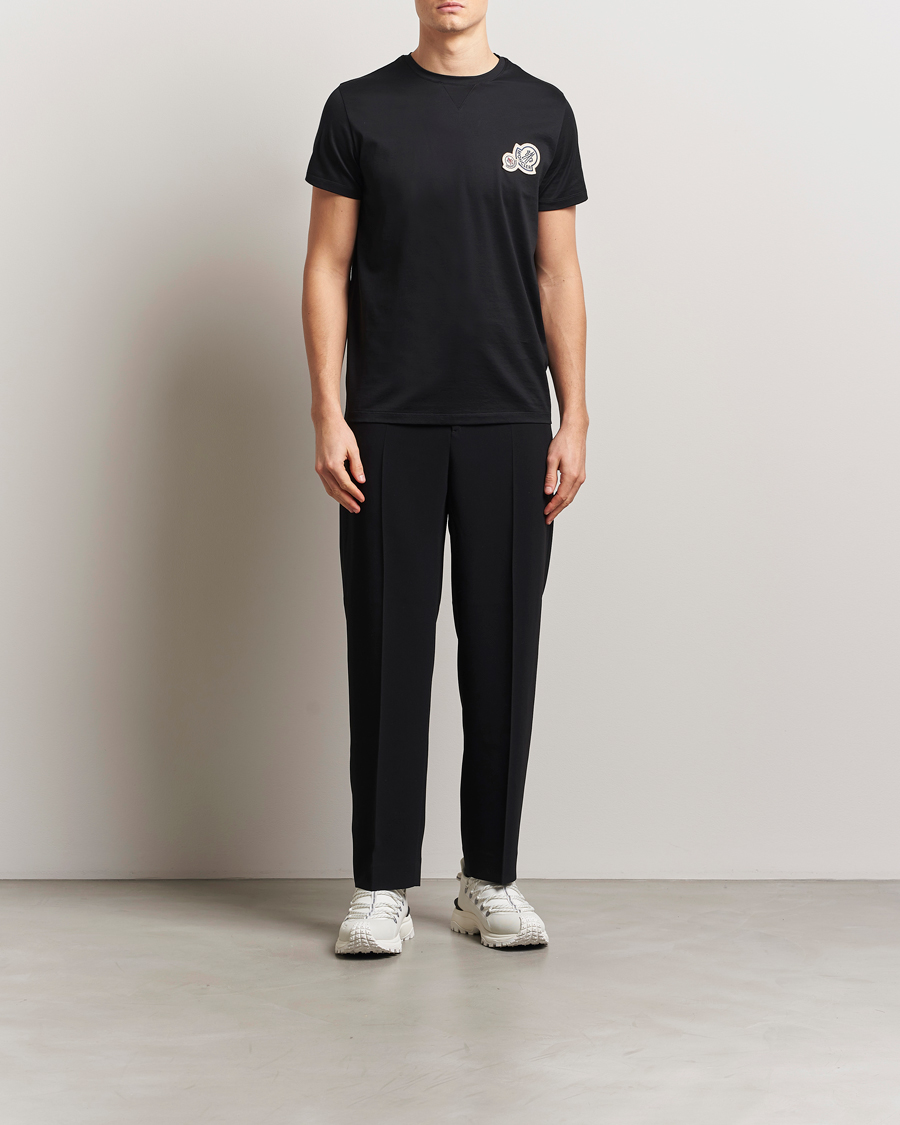 Herren | T-Shirts | Moncler | Double Logo T-Shirt Black