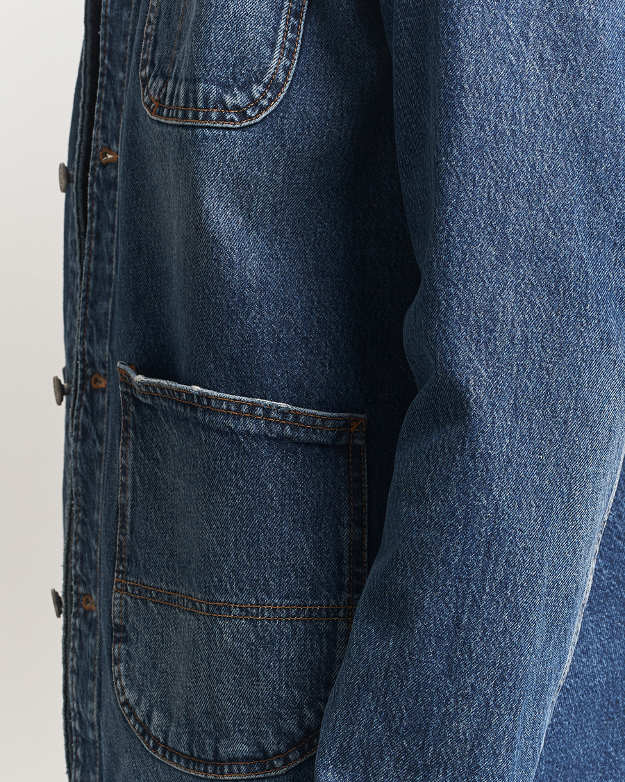 Herren | Hemden | Morris | Denim Shirt Jacket Blue