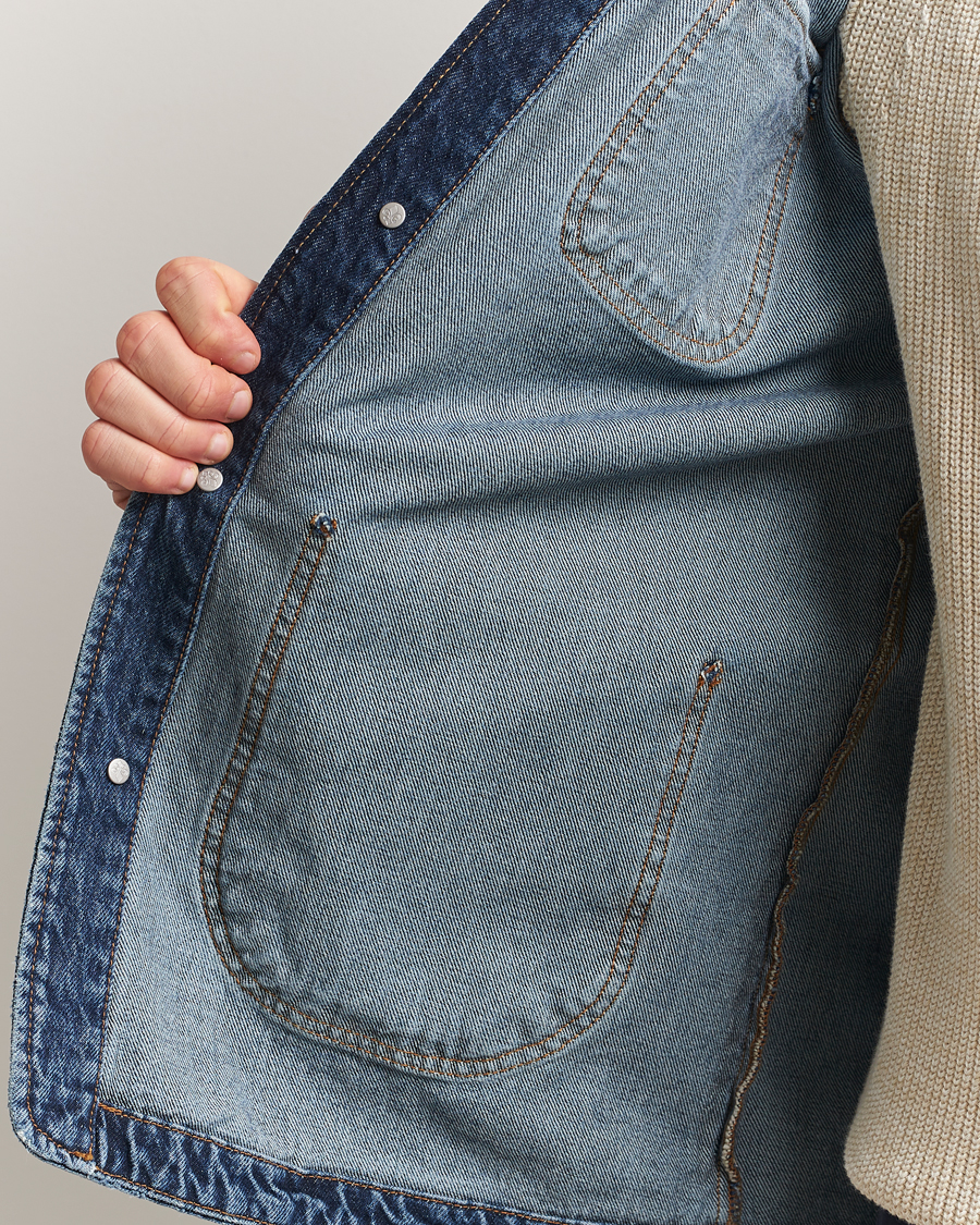 Herren | Hemden | Morris | Denim Shirt Jacket Blue