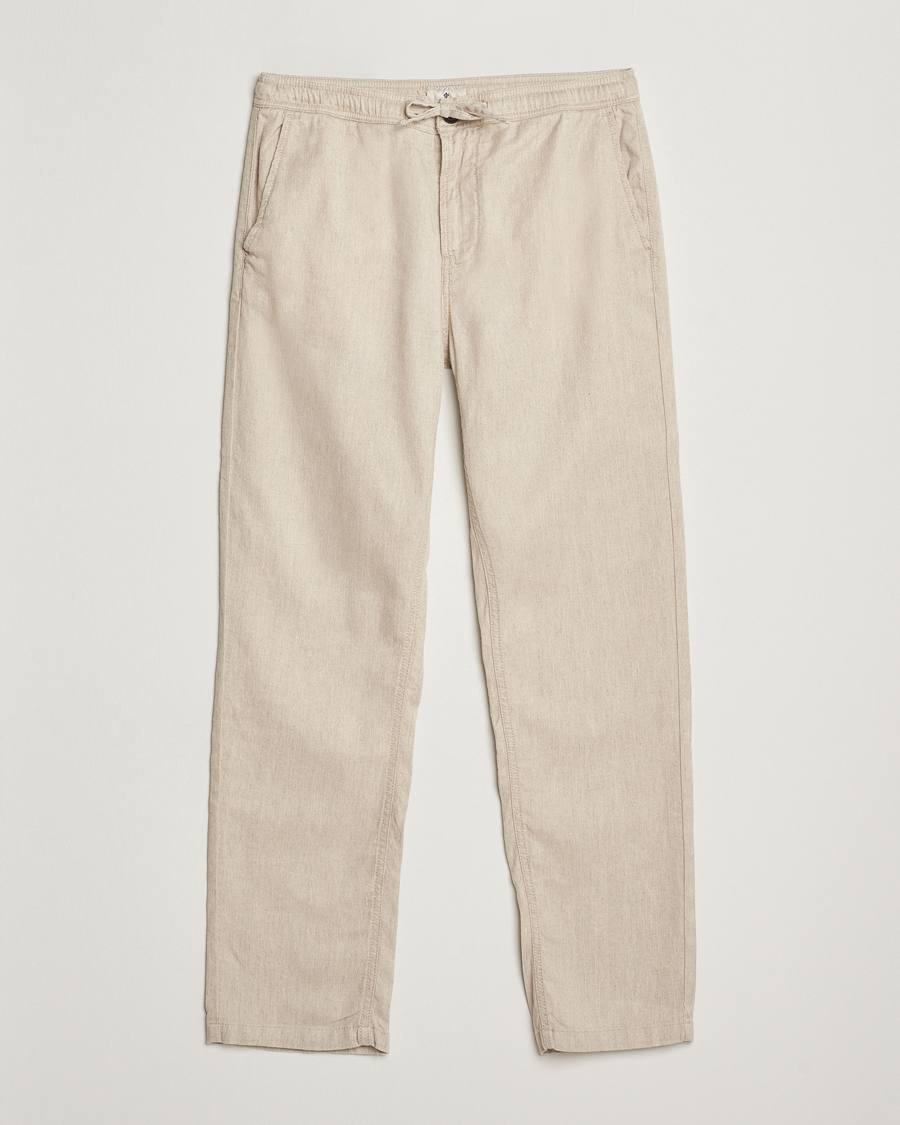 Herren | Hosen | Morris | Fenix Linen/Cotton Trousers Beige