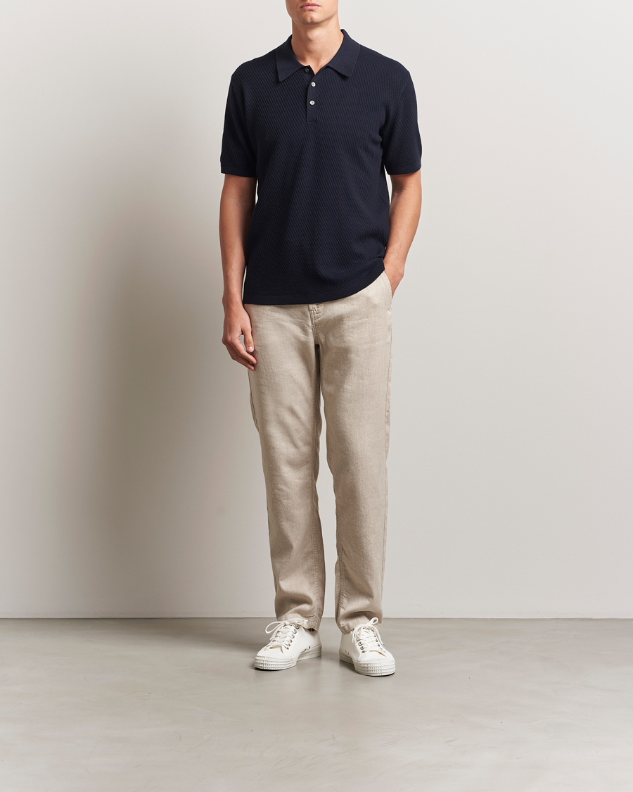 Herren | Hosen | Morris | Fenix Linen/Cotton Trousers Beige