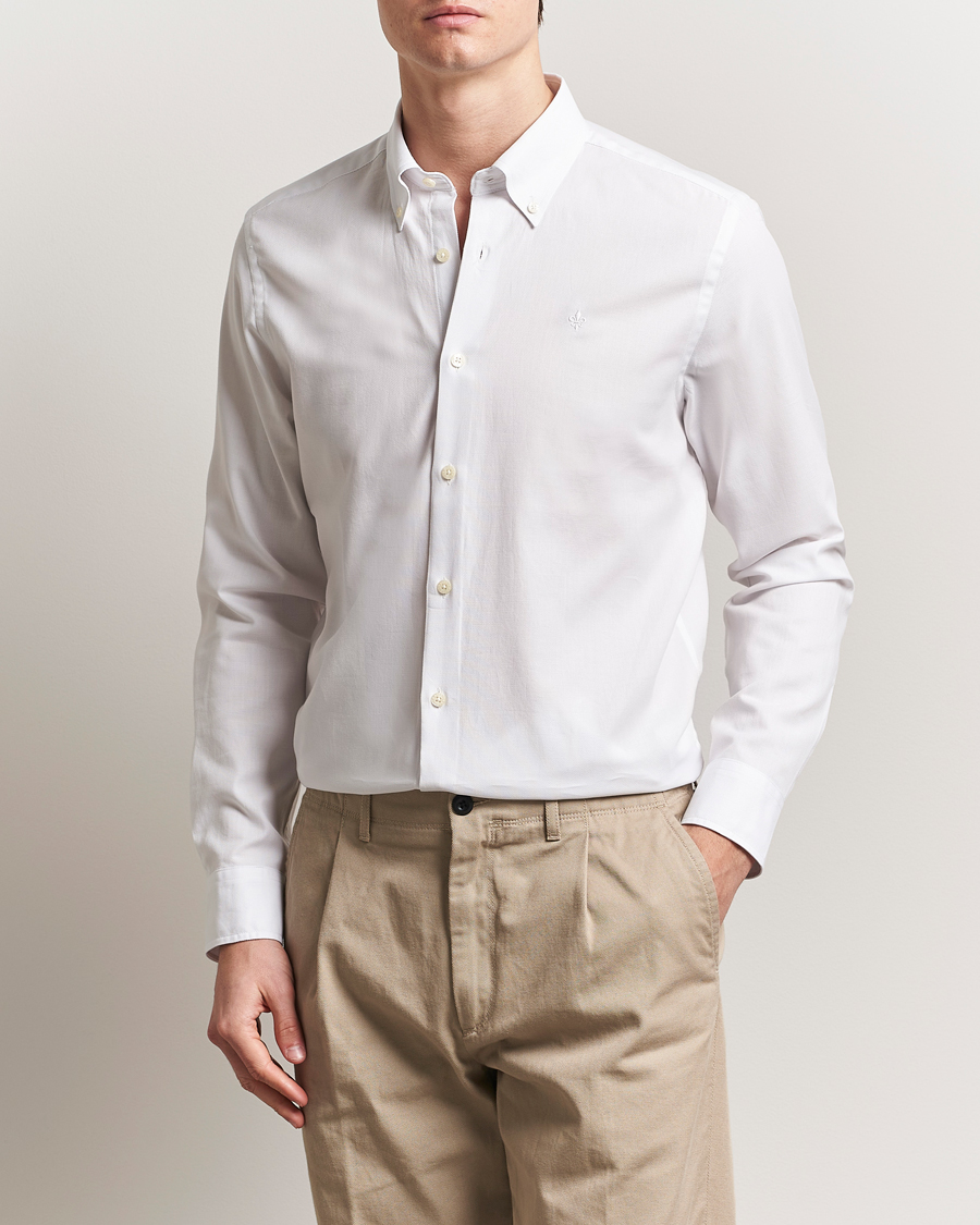 Herren | Hemden | Morris | Slim Fit Structured Shirt White