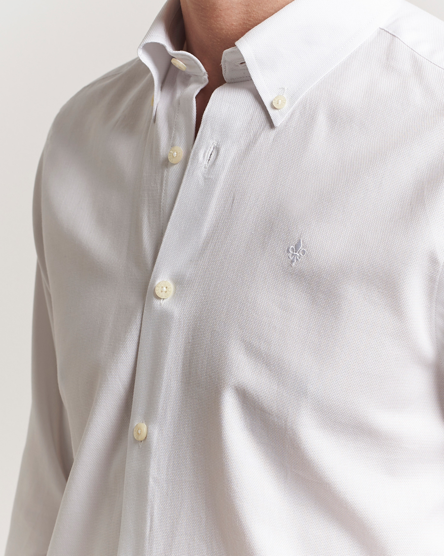 Herren | Hemden | Morris | Slim Fit Structured Shirt White