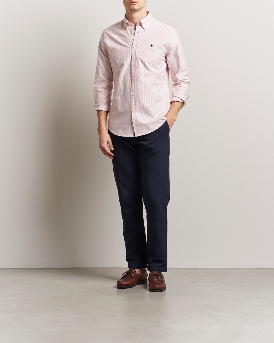 Herren | Hemden | Morris | Douglas Striped Oxford Orange