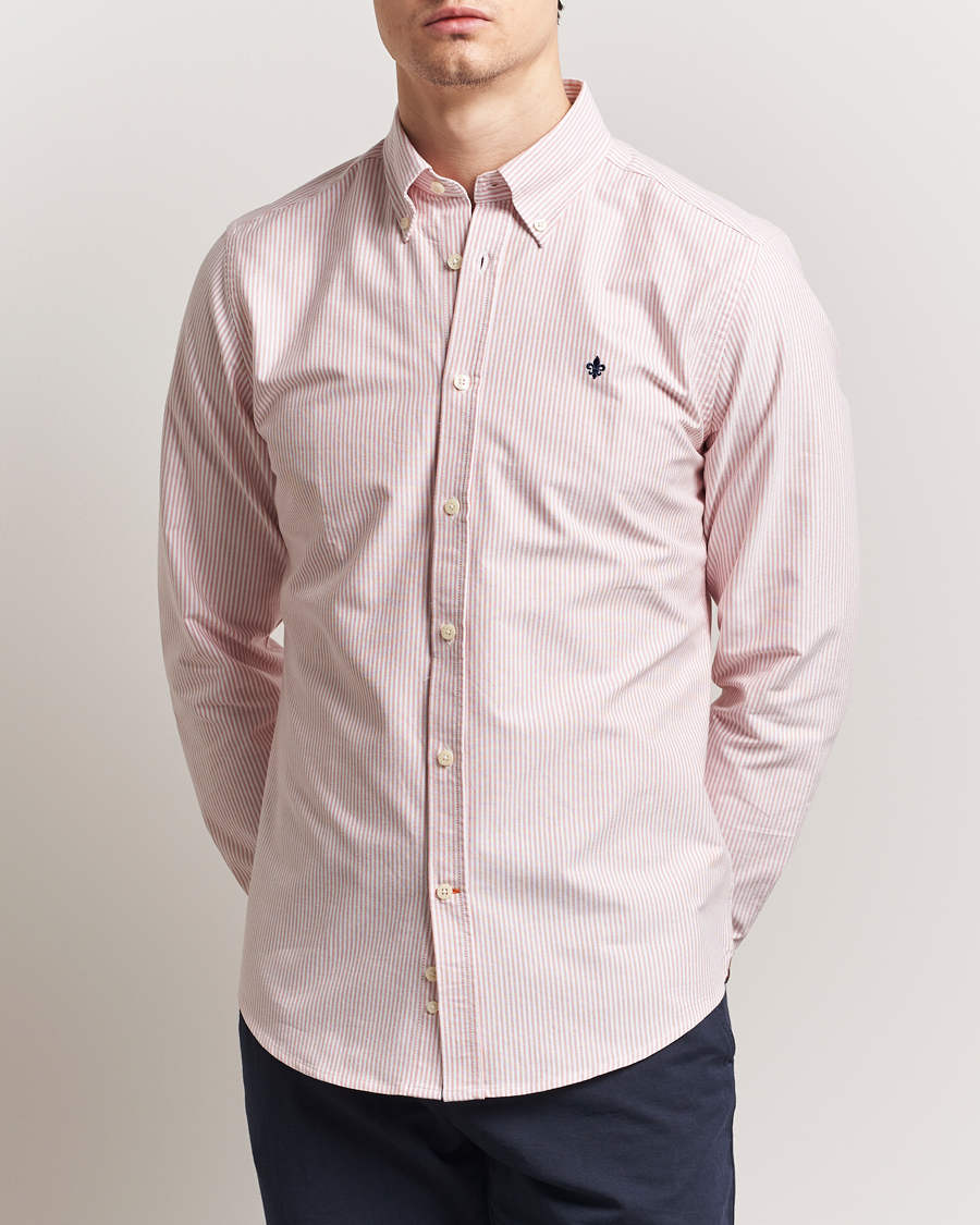 Herren | Hemden | Morris | Douglas Striped Oxford Orange