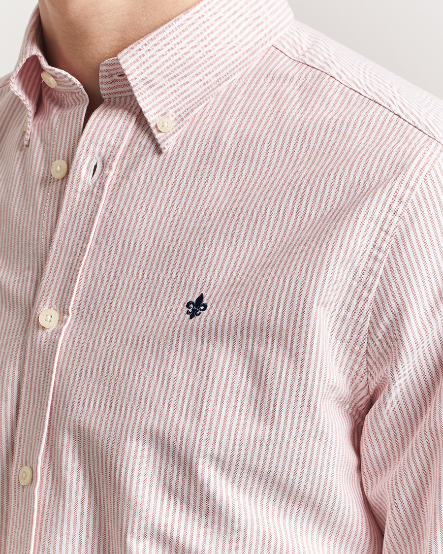 Herren | Hemden | Morris | Douglas Striped Oxford Orange