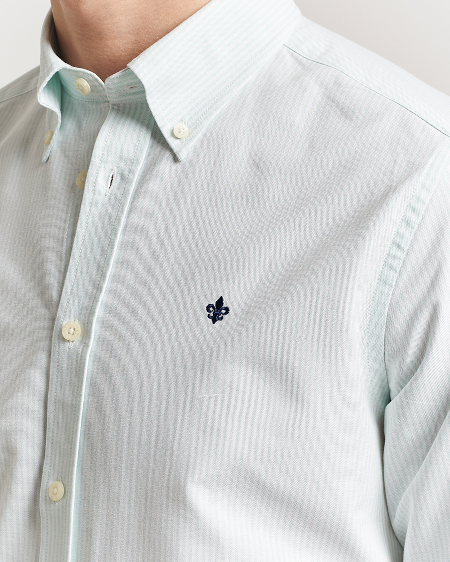 Herren | Hemden | Morris | Douglas Striped Oxford Green