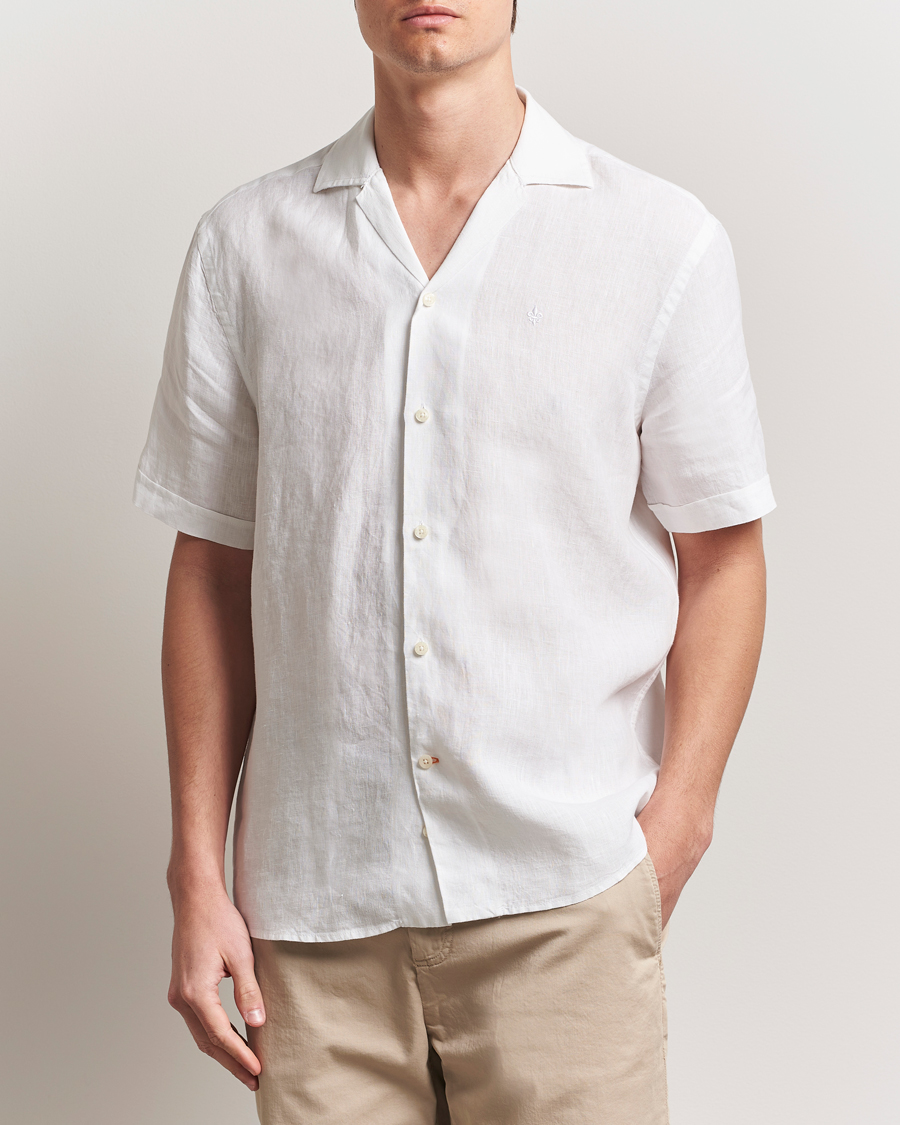 Herren | Hemden | Morris | Resort Linen Shirt White