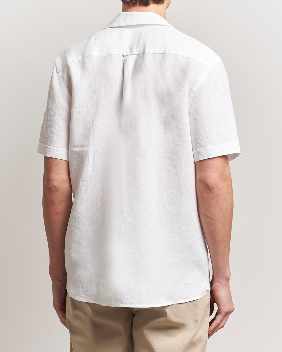 Herren | Hemden | Morris | Resort Linen Shirt White