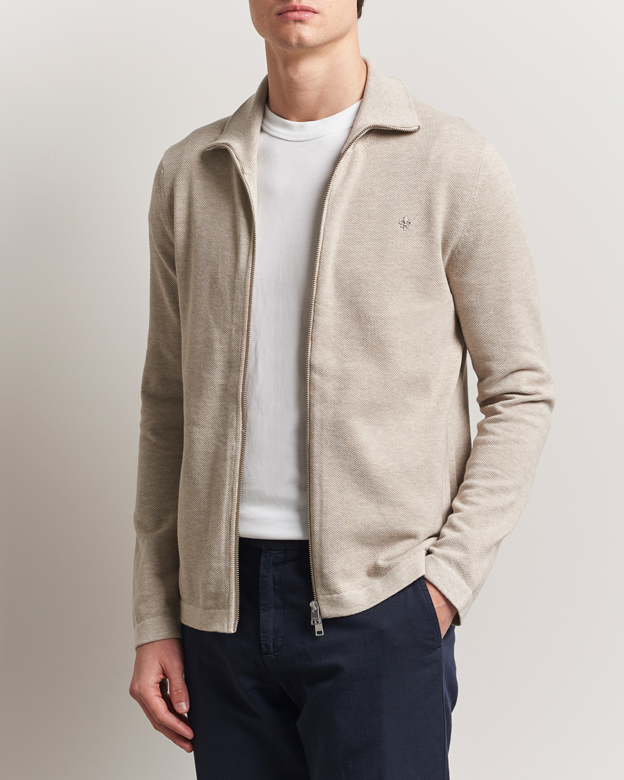 Herren | Pullover | Morris | Jake Zip Cardigan Khaki