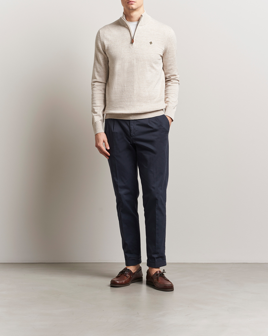Herren | Pullover | Morris | Randall Half Zip Khaki