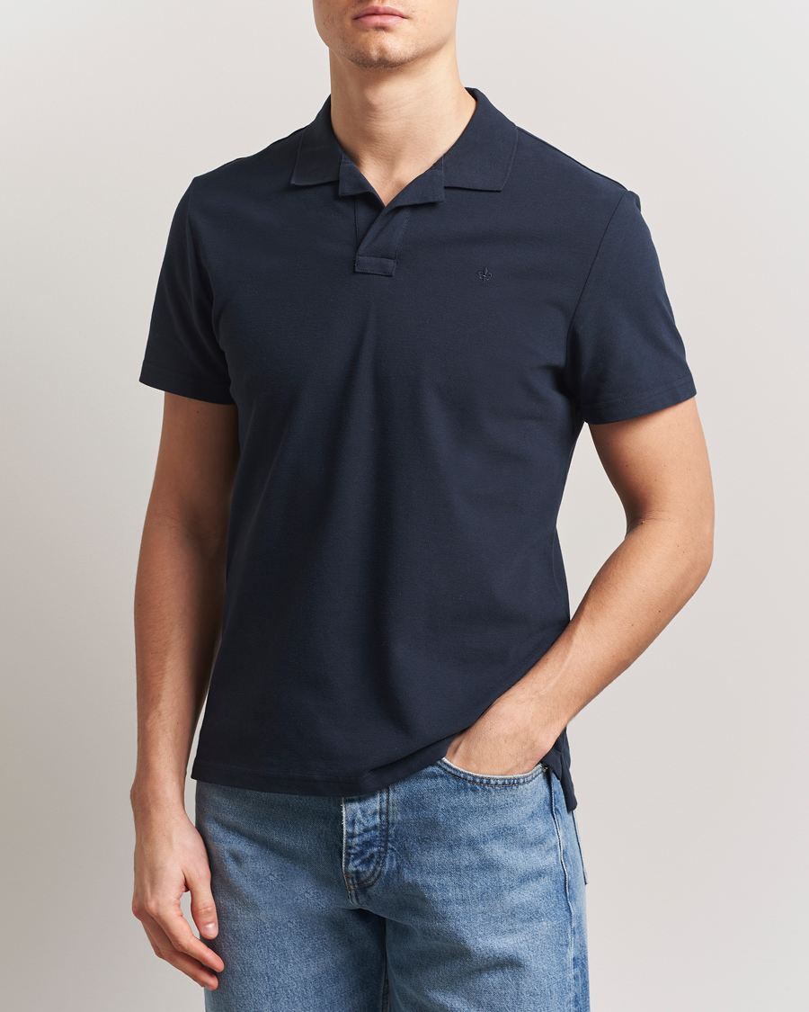 Herren | Poloshirts | Morris | Dylan Pique Shirt Old Blue