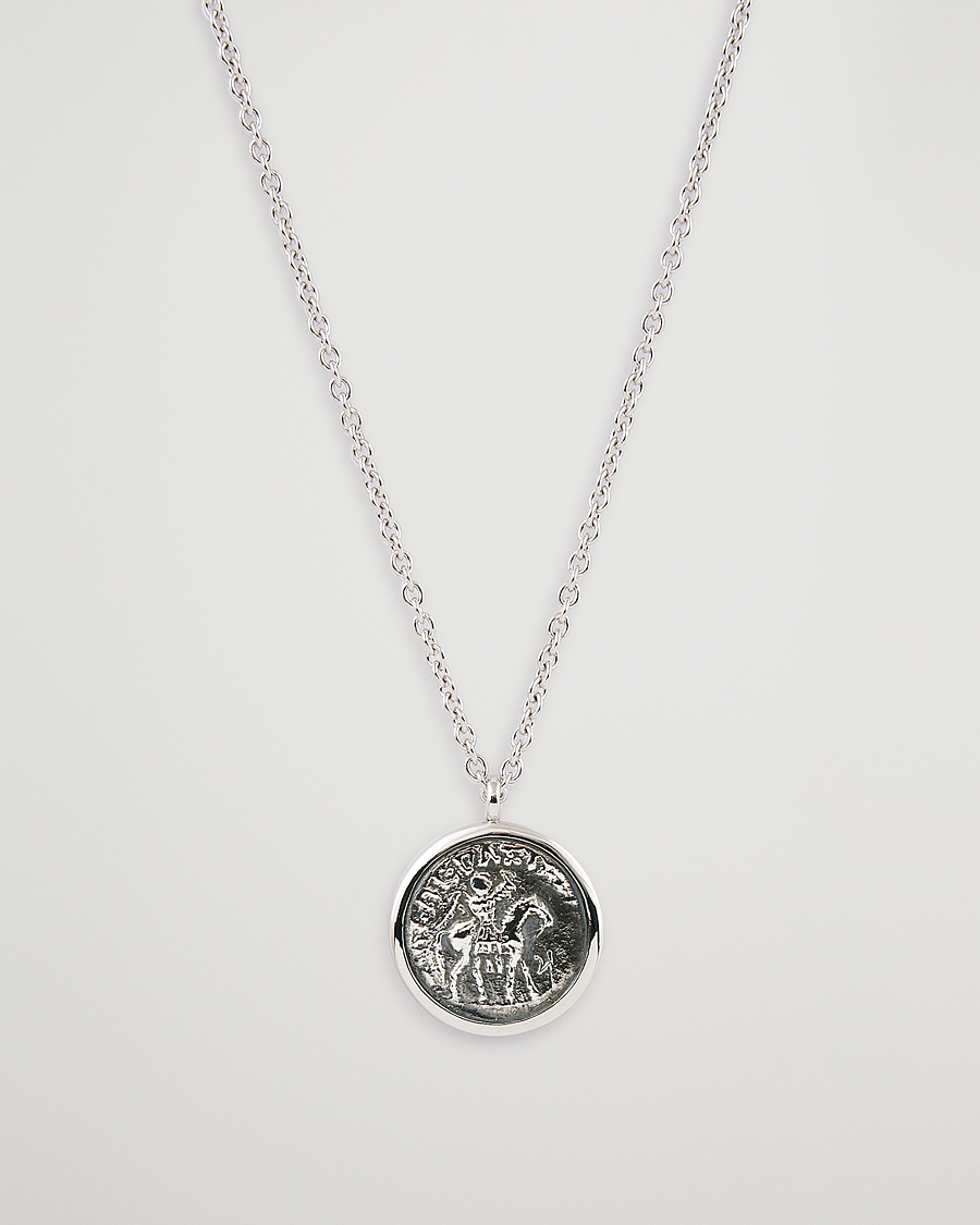 Herren | Schmuck | Tom Wood | Coin Pendand Necklace Silver