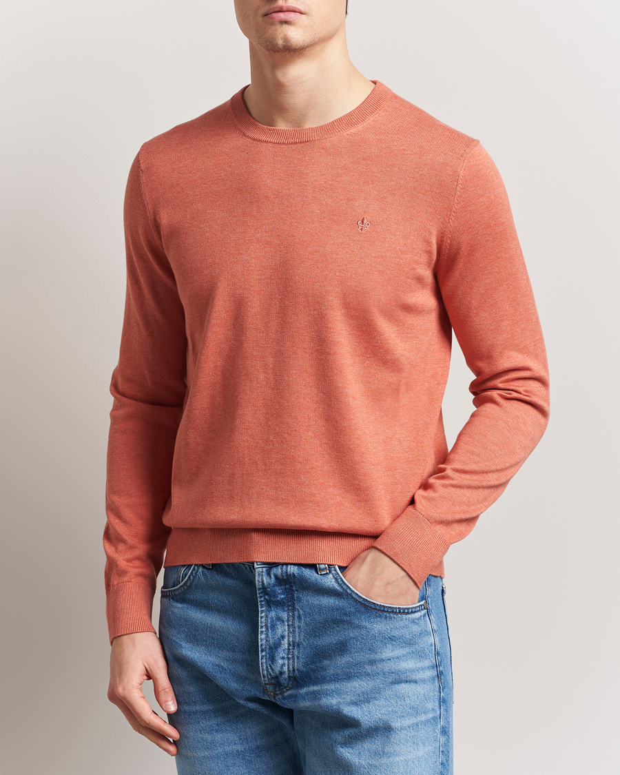 Herren | Pullover | Morris | Riley Cotton O-Neck Orange