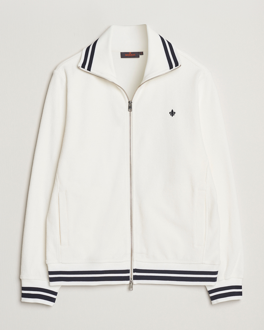 Herren | Pullover | Morris | Reedford Terry Zip Cardigan Off White