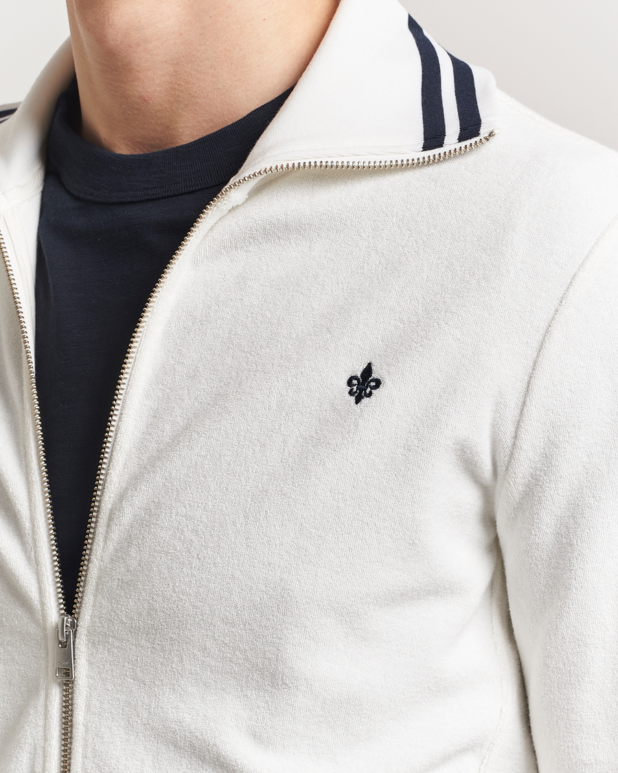 Herren | Pullover | Morris | Reedford Terry Zip Cardigan Off White