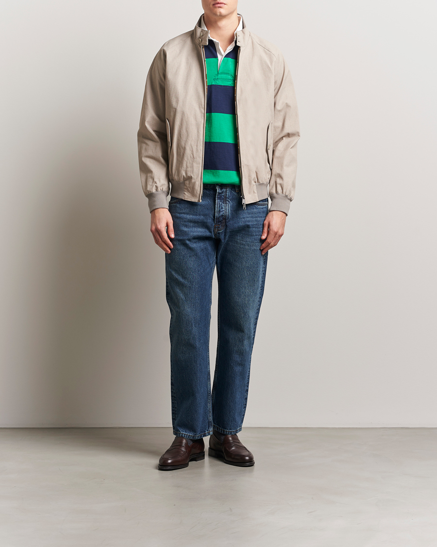 Herren | Jacken | Baracuta | Tent Cloth Coated Cotton/Linen G9 Jacket Beige