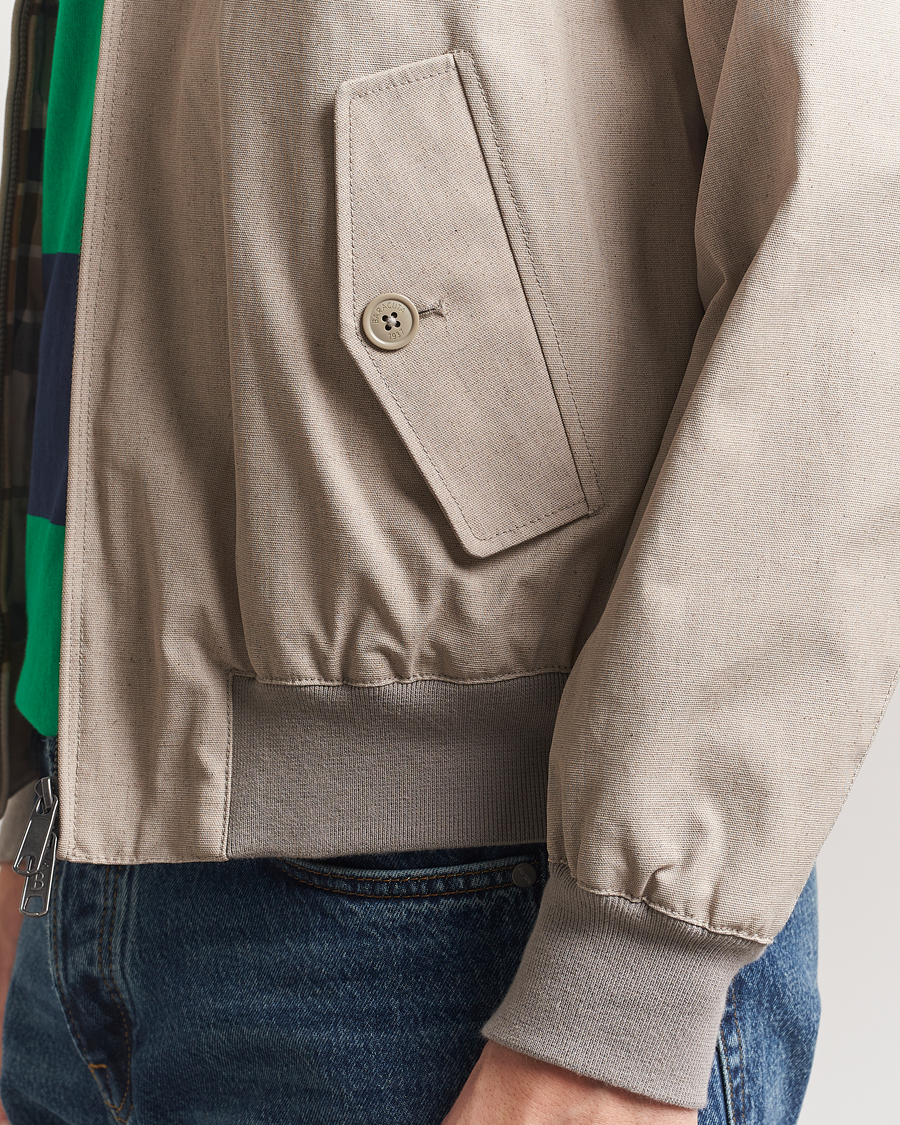 Herren | Jacken | Baracuta | Tent Cloth Coated Cotton/Linen G9 Jacket Beige