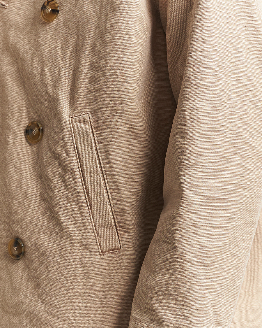 Herren | Jacken | Baracuta | Garment Dyed Canvas Peacoat British Khaki