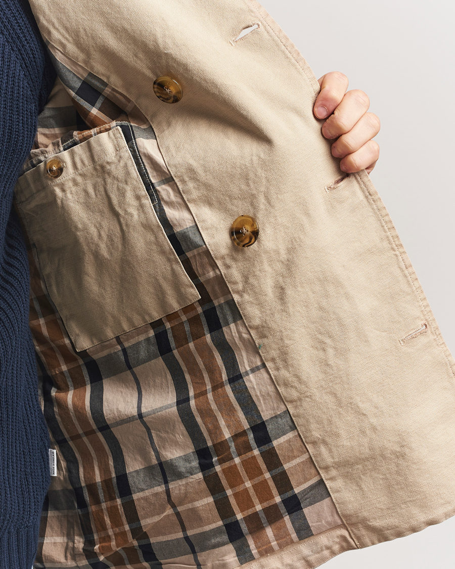 Herren | Jacken | Baracuta | Garment Dyed Canvas Peacoat British Khaki