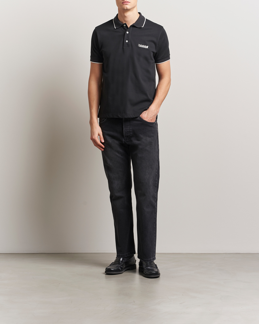 Herren | Poloshirts | Baracuta | Short Sleeve Cotton Jersey Polo Black