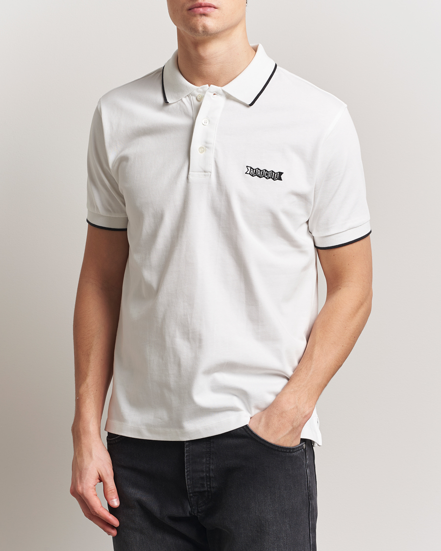 Herren | Poloshirts | Baracuta | Short Sleeve Cotton Jersey Polo Ivory