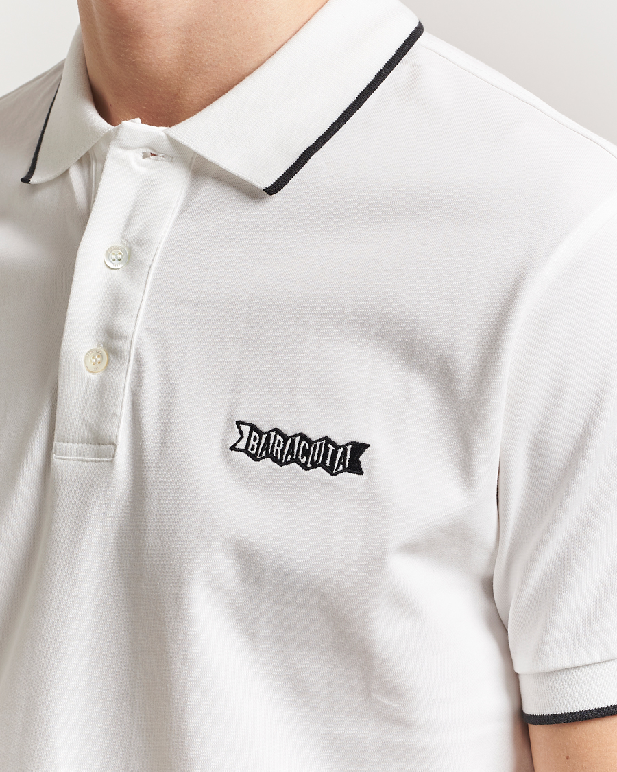 Herren | Poloshirts | Baracuta | Short Sleeve Cotton Jersey Polo Ivory
