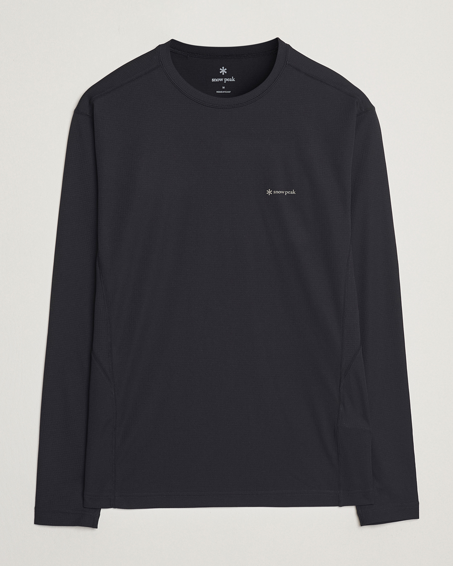 Herren | T-Shirts | Snow Peak | Power Dry Long Sleeve T-Shirt Black