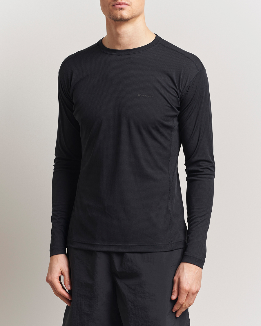 Herren | T-Shirts | Snow Peak | Power Dry Long Sleeve T-Shirt Black