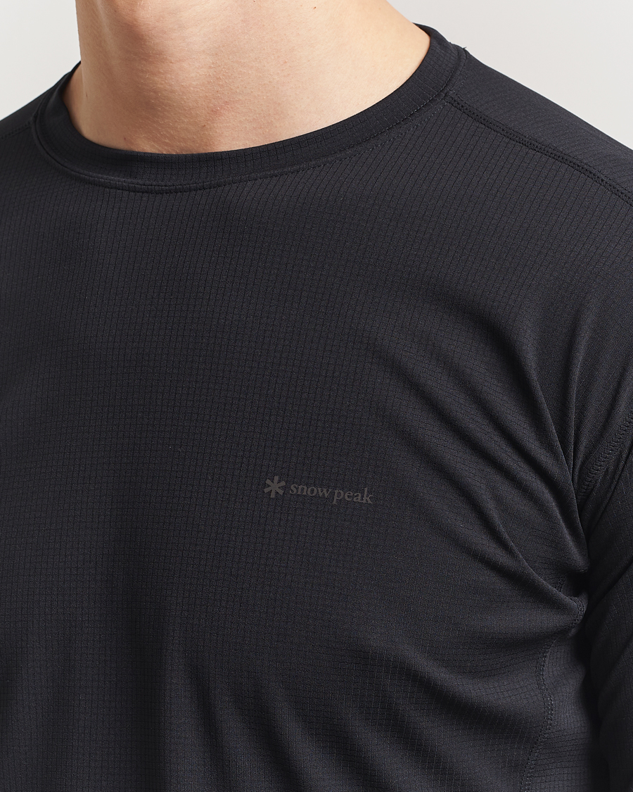 Herren | T-Shirts | Snow Peak | Power Dry Long Sleeve T-Shirt Black
